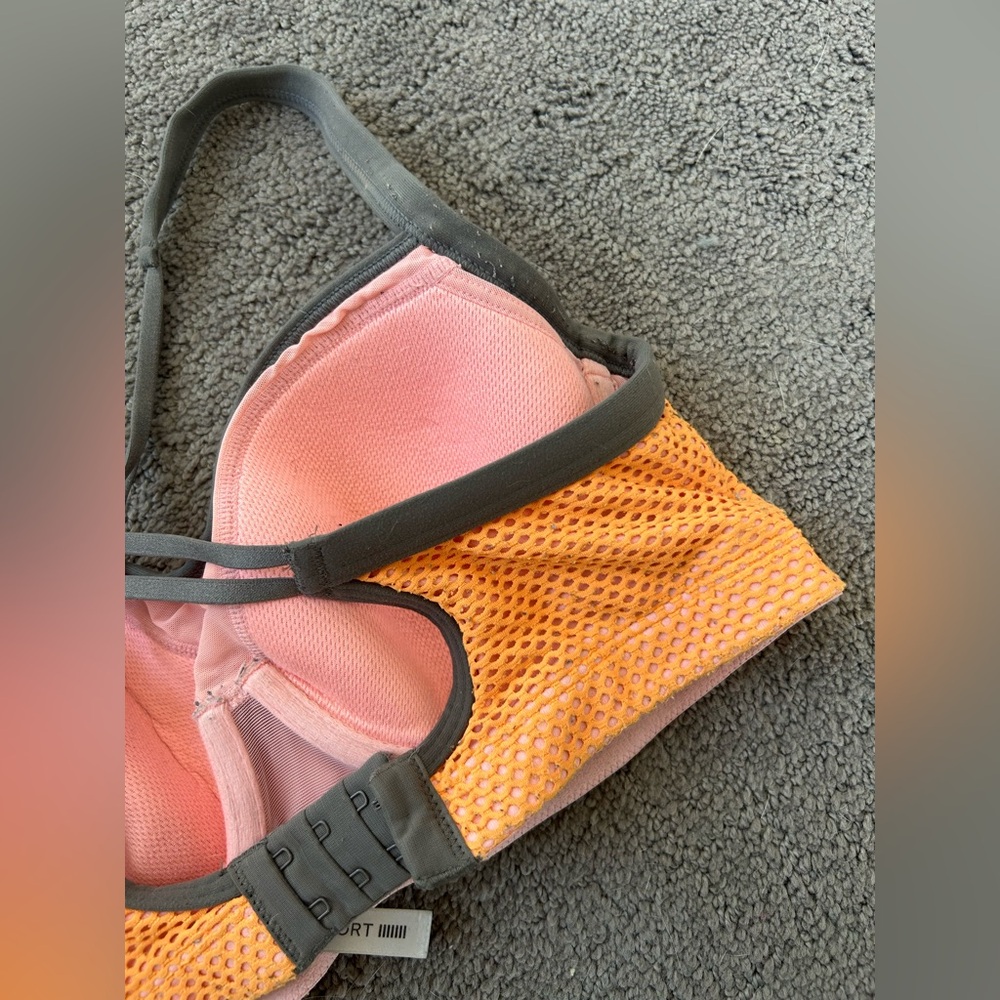 Victoria's Secret Orange and Gray Sports Bra - Picture 7 of 7